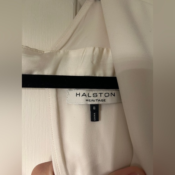 Halston Heritage White Sleeveless Mini Dress - Picture 2 of 3